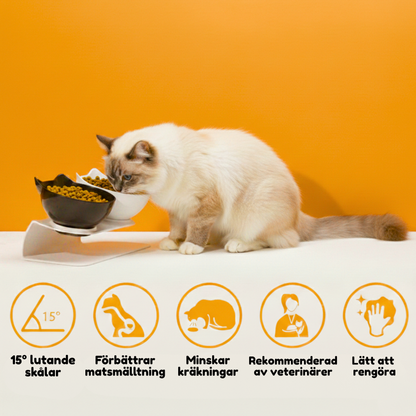 Anti-kräk skål för katter